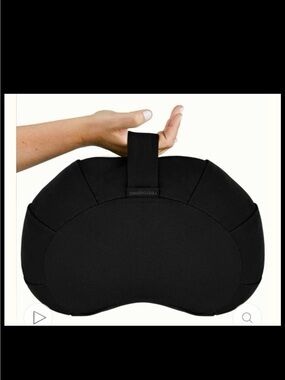 MEDITATION PILLOW Memory Foam Cushion with Removable Cover - Black